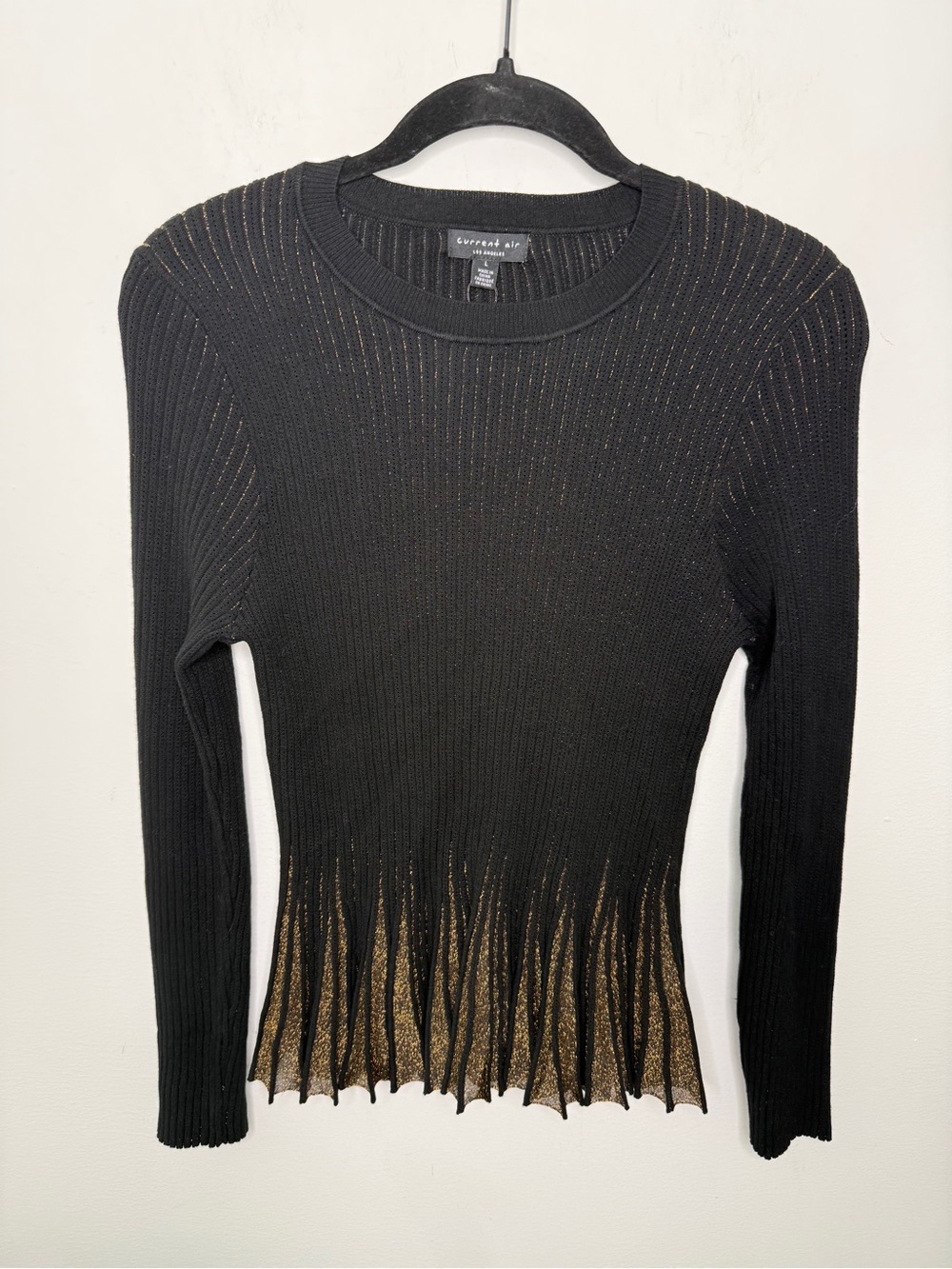 Current Air Ruffle Hem Sweater L - Picture 2 of 6